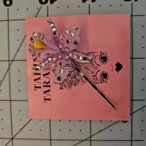 Tarina Tarantino Crystal Flower Bobbi Pin Hair Clip